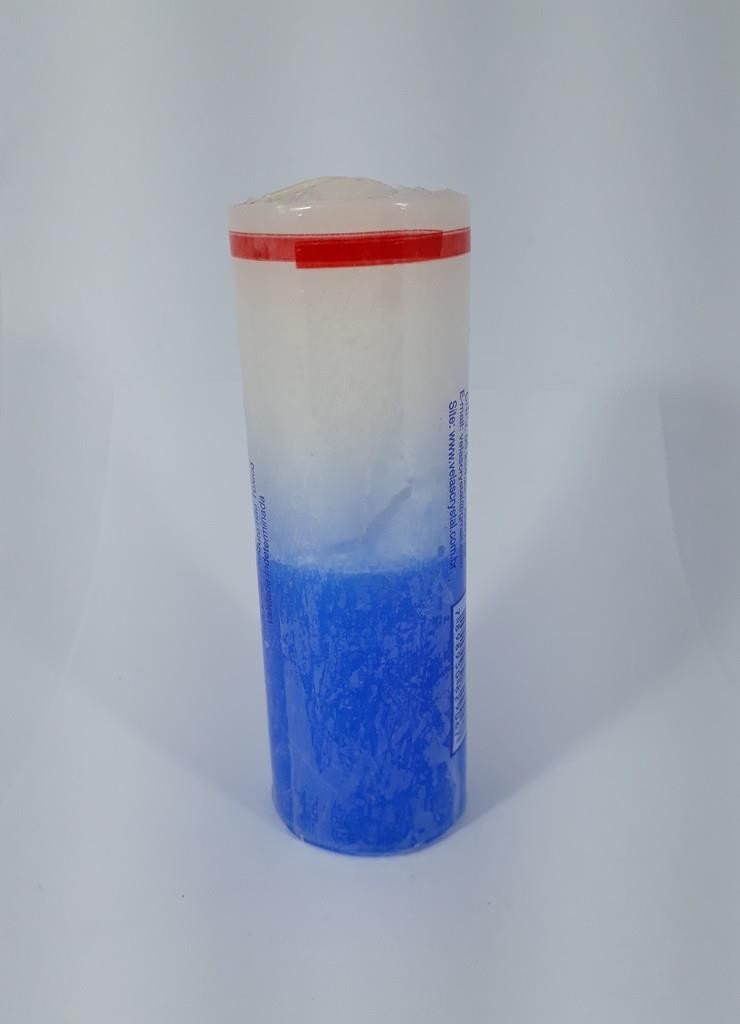 VELA VOTIVA 260G BCA/AZUL - UND