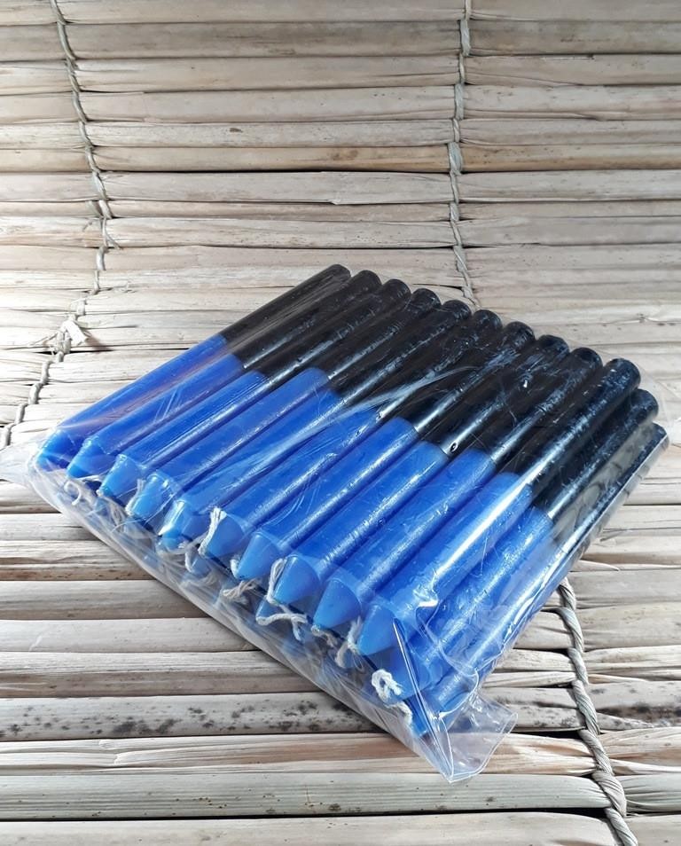 VELA PALITO PTA/AZUL ESC PCT 1 KG - KG
