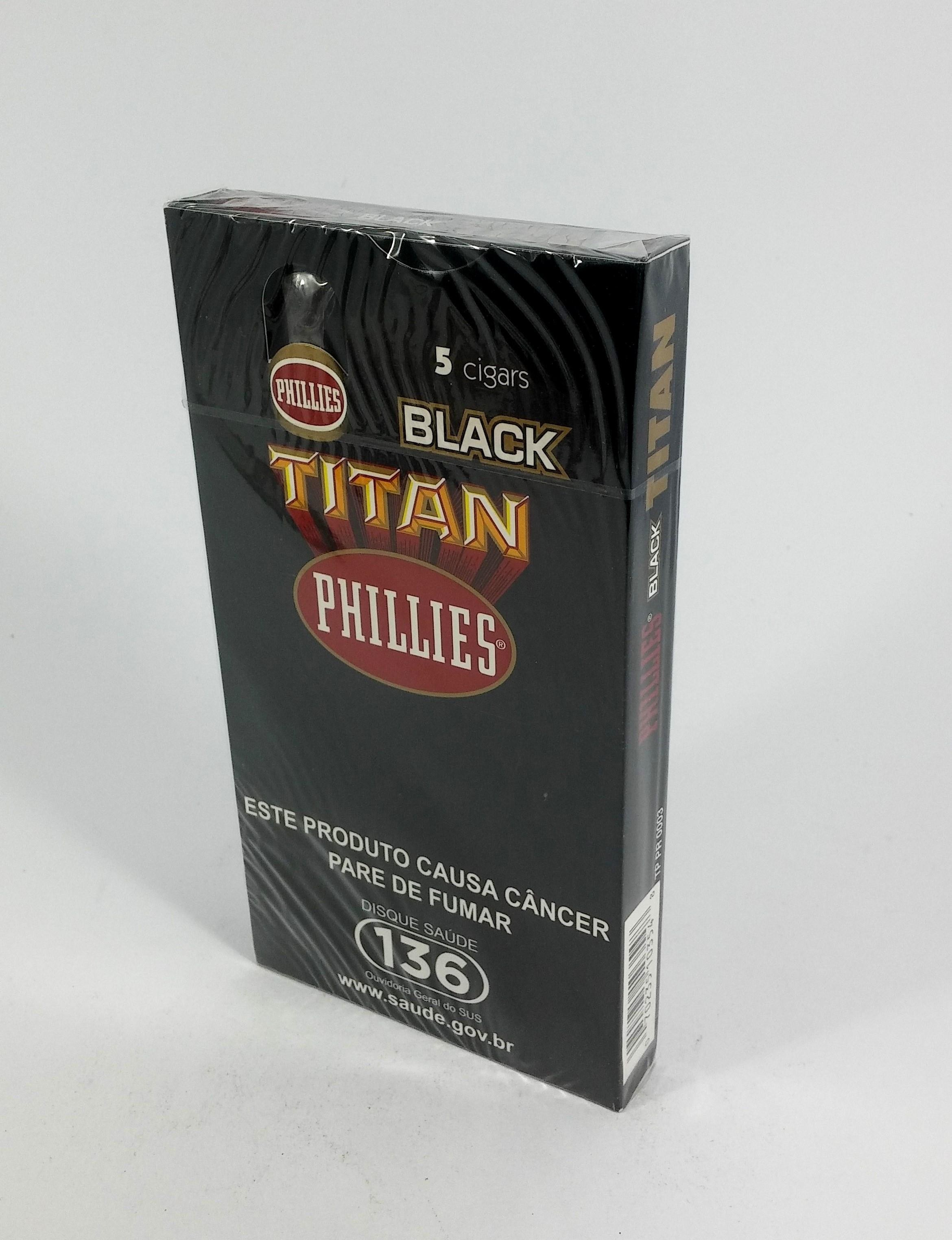 CHARUTO TITAN BLACK CAIXA C/5