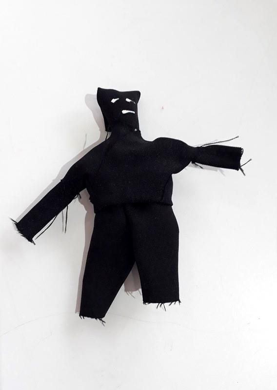 BONECO DE PANO PTO MASC - UND