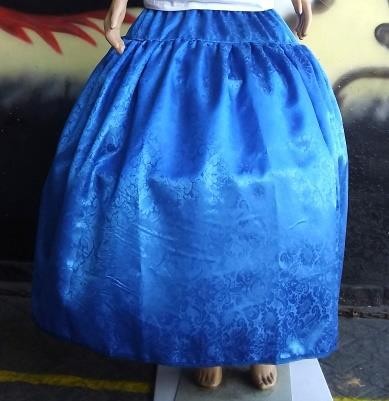 SAIA CETIM ADAMASCADO AZUL ESCURA - UND