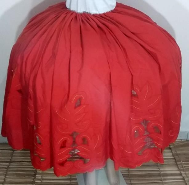 SAIA RECHELIEU 5 MTS VERMELHO/DOURADO - UND