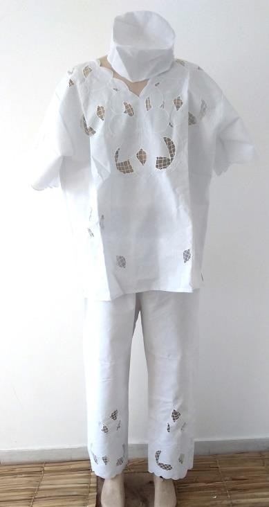 CONJUNTO RECHILIEU MASC BCO/BCO VAZADO - UND