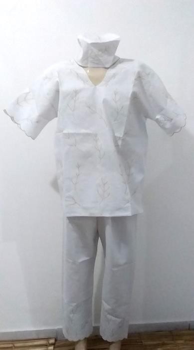 CONJUNTO RECHILIEU MASC BCO/DOURADO - UND