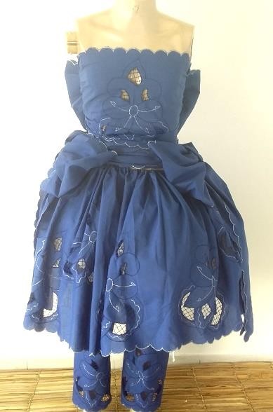 CONJUNTO RECHILIEU SAIETA 5PCS AZULAO/PRATA - UND