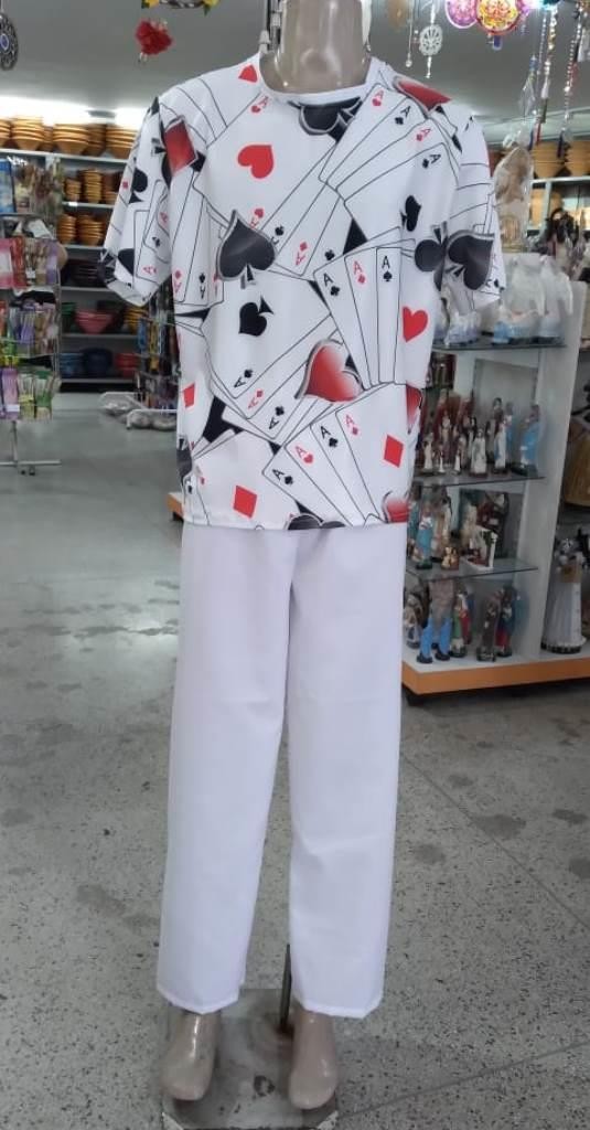 CONJUNTO MALANDRO 2 PCS CARTAS G - UND