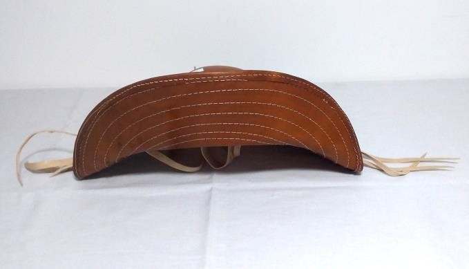 CHAPEU DE COURO CANGACEIRO LISO N8 - UND
