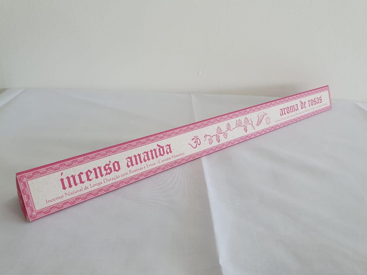 INCENSO ANANDA LONGA DURACAO ROSAS - UND