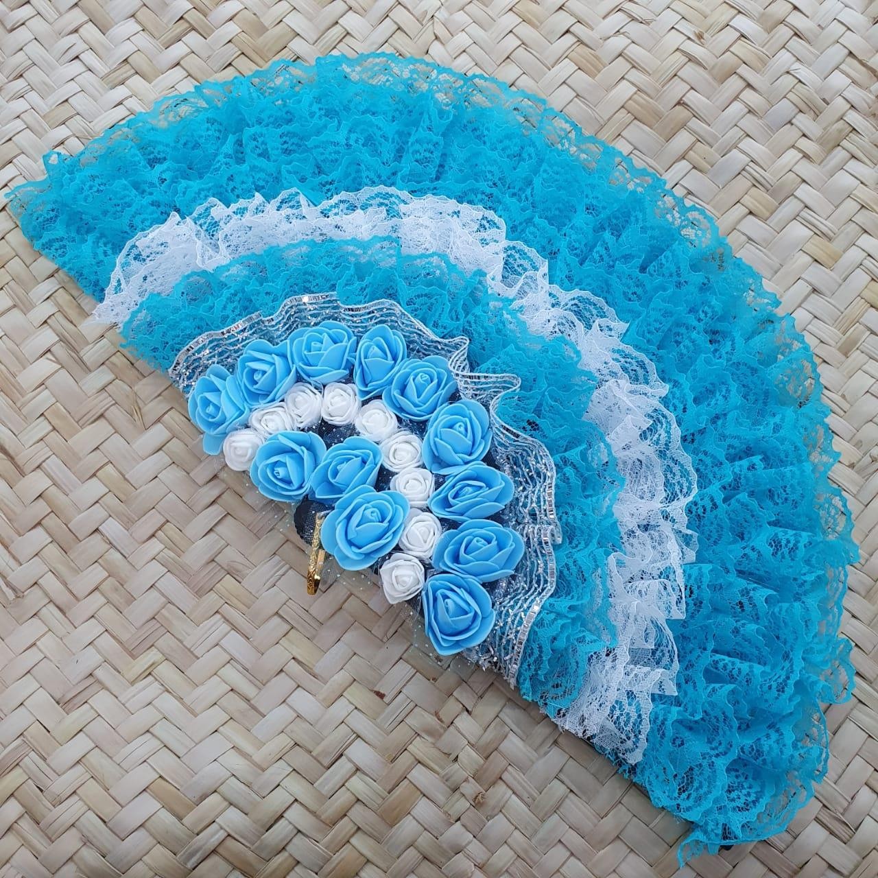 LEQUE LUXO AZUL CLARO 2 - UND