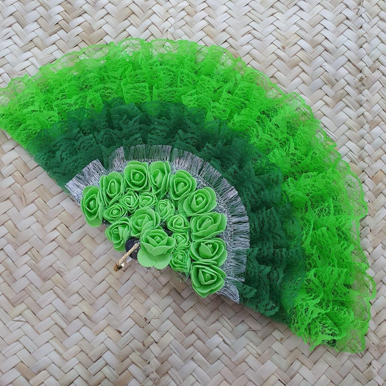 LEQUE LUXO VERDE 1 - UND
