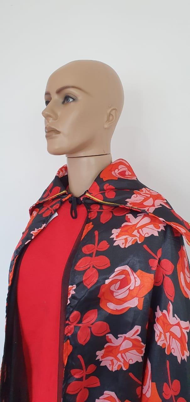 CAPA CETIM ESTAMPADA ROSAS C/ TULE GOLA - UND