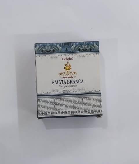 INCENSO GOLOKA SALVIA BRANCA CASCATA - UND
