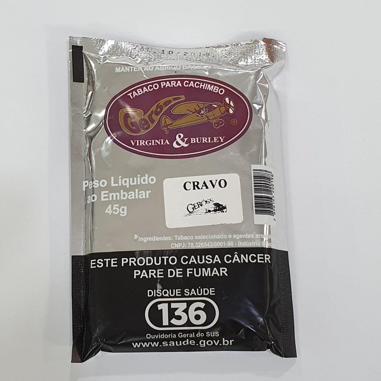 FUMO CACHIMBO GEROSS CRAVO - UND