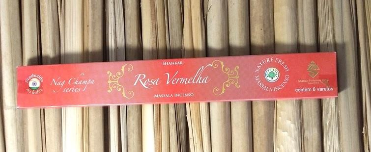 INCENSO SHANKAR MASSALA ROSA VERMELHA - UND