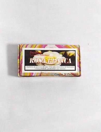 DEFUMADOR ROSA BRANCA PIRAMIDE - UND