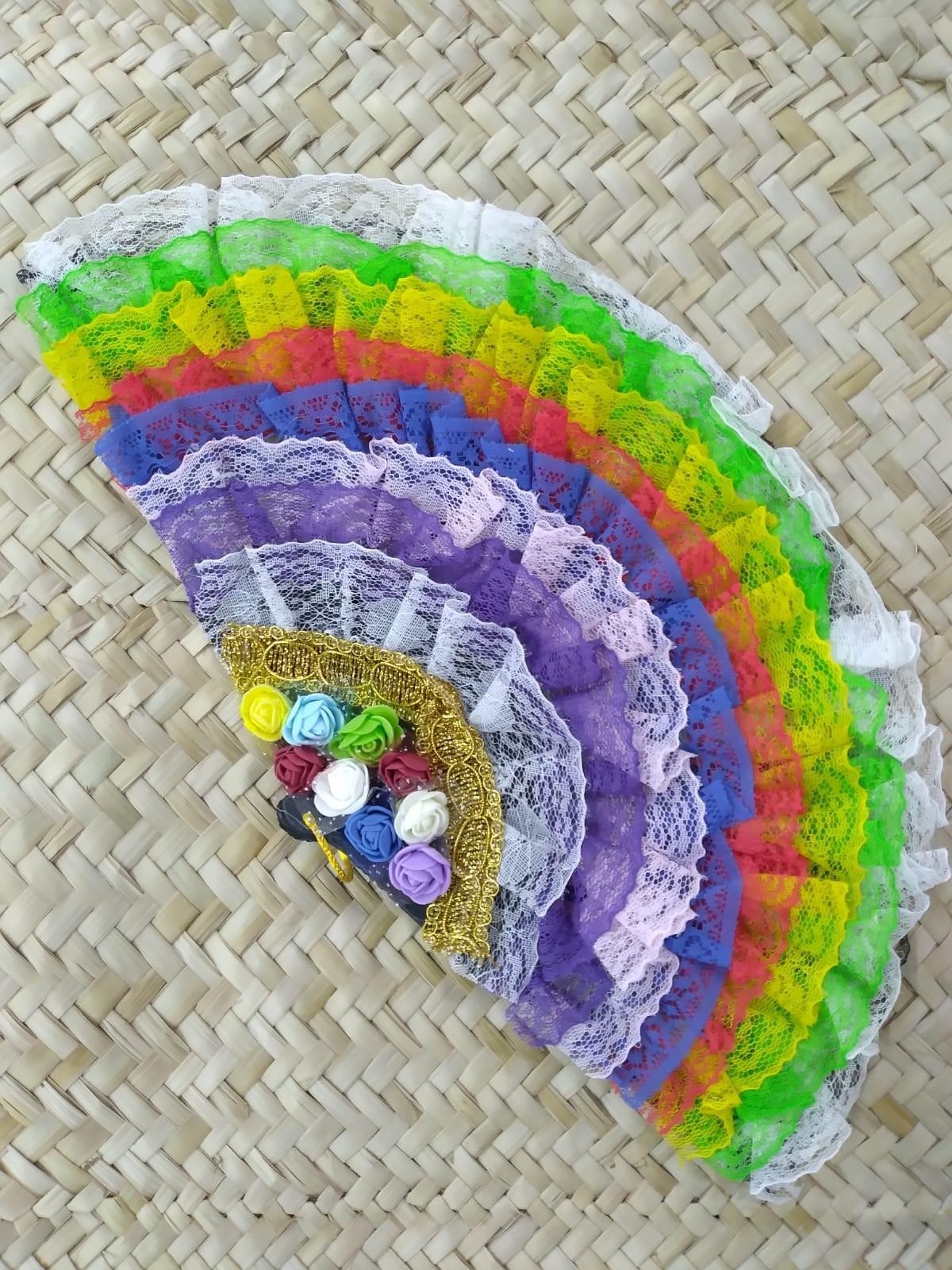 LEQUE LUXO COLORIDO 1 - UND