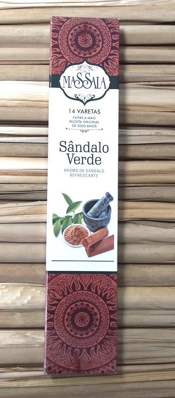 INCENSO SHAKUNTHALA MASSALA SANDALO VERDE - UND