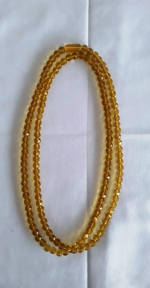 GUIA CRISTAL AMARELA 147 CONTAS - UND