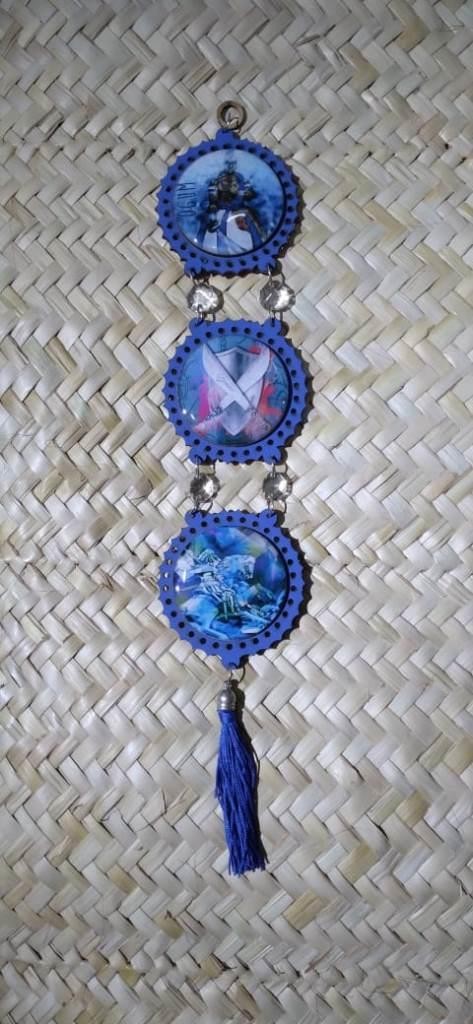 MANDALA TRIPLA CASTANHA OGUM AZUL - UND