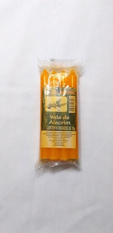 VELA PALITO MACO PEQ ALECRIM - UND