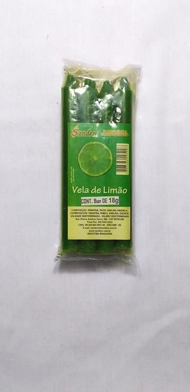 VELA PALITO MACO PEQ LIMAO - UND