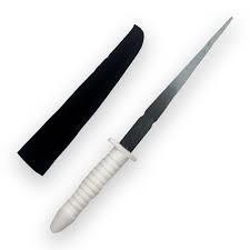 PUNHAL 17CM BRANCO - UND