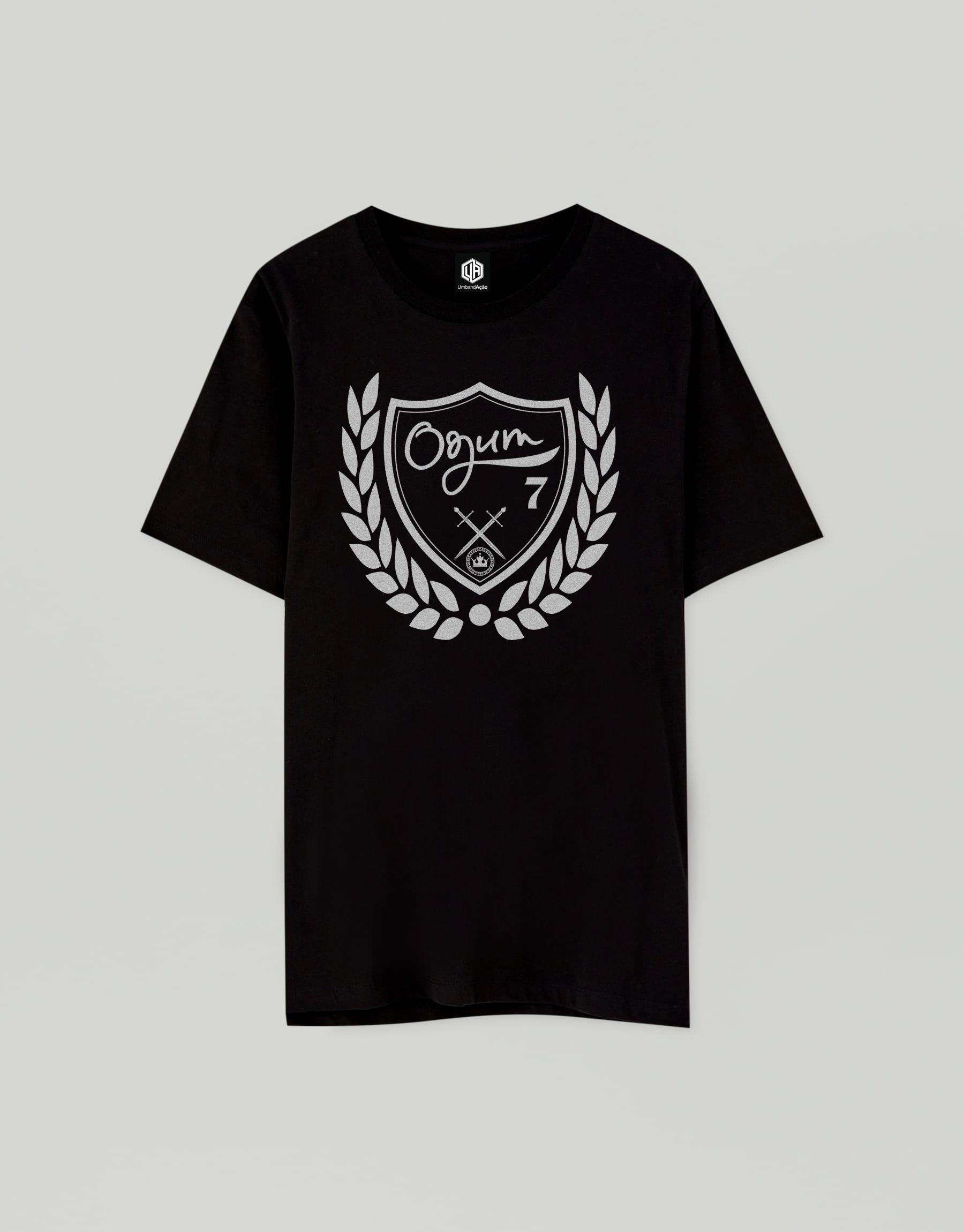 CAMISETA UMBANDACAO OGUM PTA M - UND