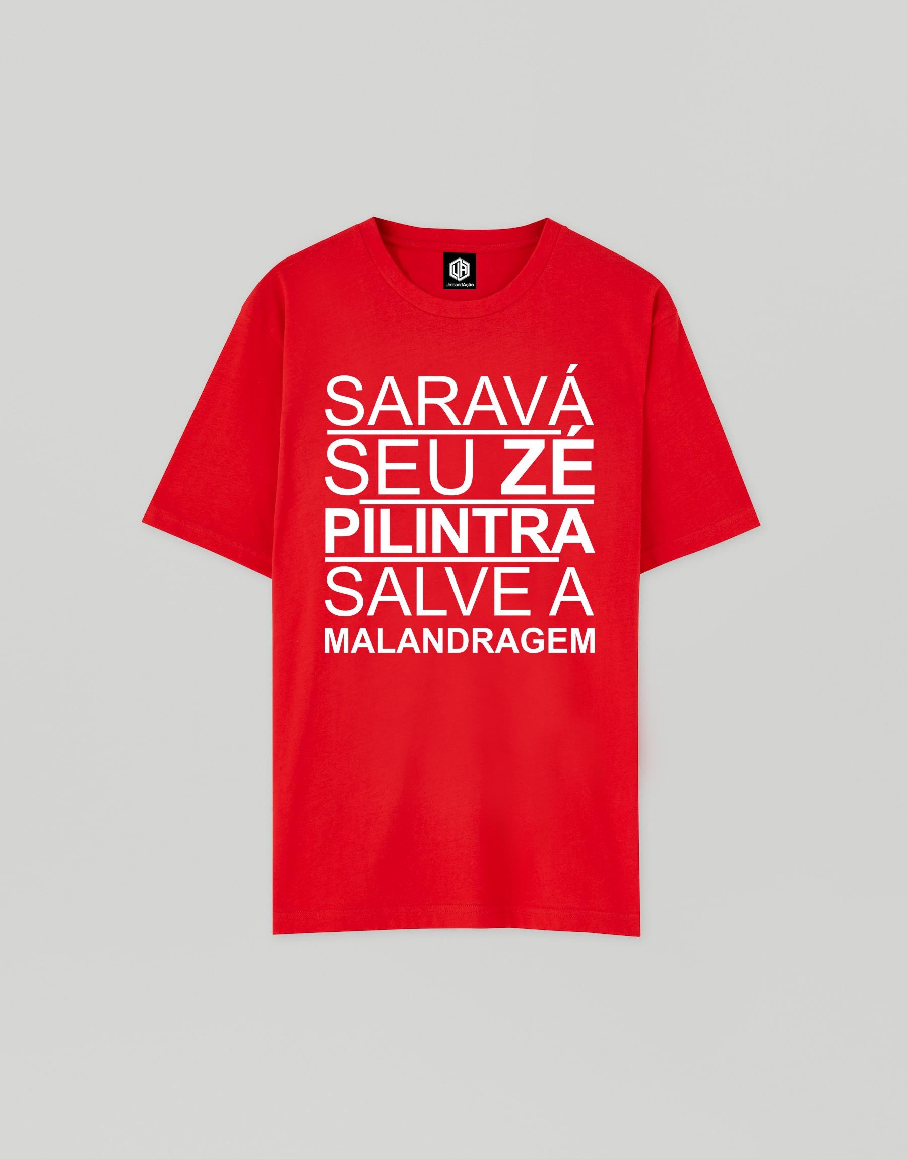 CAMISETA UMBANDACAO SARAVA ZE VERM M - UND