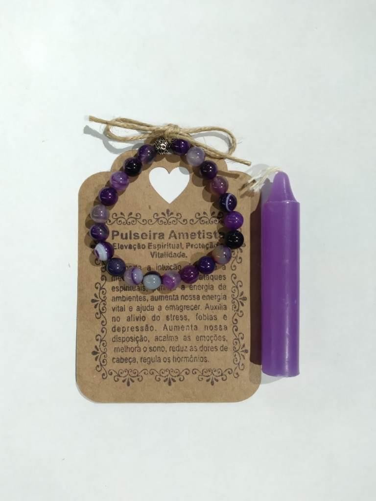 PULSEIRA PEDRAS AMETISTA - UND