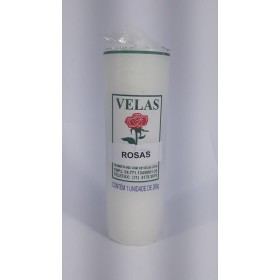 VELA VOTIVA 260G ROSAS - UND