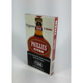 CHARUTO TITAN CONHAQUE CAIXA C/5