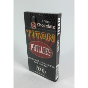 CHARUTO TITAN CHOCOLATE CAIXA C/5
