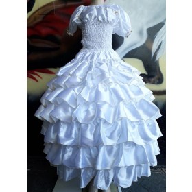 CONJUNTO BRANCO 7 BABADOS DOURADO - UND