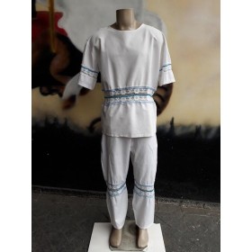 CONJUNTO ALGODAO C/ ENTREMEIO AZUL CL GG - UND