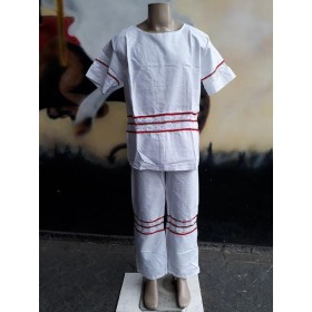 CONJUNTO ALGODAO C/ ENTREMEIO VERMELHO M - UND