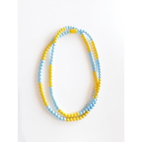 GUIA PORCELANA AMAR/AZUL 147 CONTAS - UND