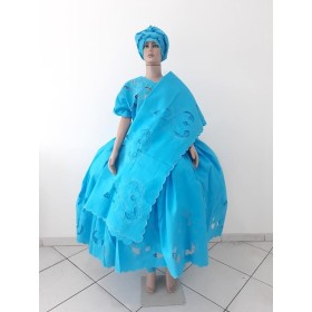 CONJUNTO RECHILIEU FEM 6PCS AZUL/PRATA - UND