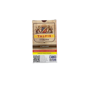 CHARUTO CAIXA TALVIS CHOCOLATE C/5