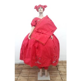 CONJUNTO RECHILIEU FEM 6PCS VERM/DOURADO - UND