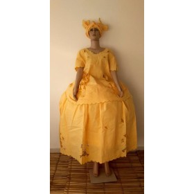 CONJUNTO RECHILIEU FEM 3PCS AMAR/DOURADO - UND