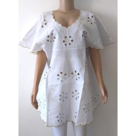 BATA RECHELIEU FEM BCO/DOURADO - UND