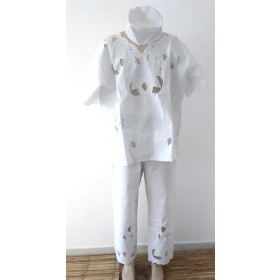 CONJUNTO RECHILIEU MASC BCO/BCO VAZADO - UND