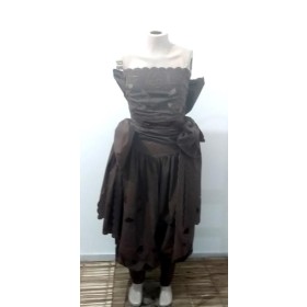 CONJUNTO RECHILIEU BOMBACHO 4PCS MARROM/COBRE - UND