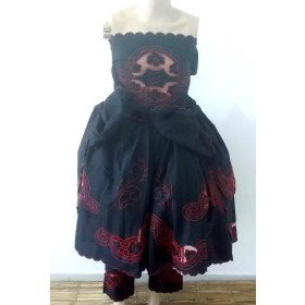 CONJUNTO RECHILIEU SAIETA 5PCS PTO/VERM - UND