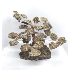ARVORE DE RESINA COM PEDRA PIRITA GDE - UND