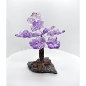 ARVORE DE RESINA COM PEDRA AMETISTA 01 PEQ - UND