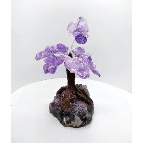 ARVORE DE RESINA COM PEDRA AMETISTA 02 PEQ - UND