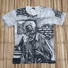 CAMISETA INDIANA PRETO VELHO M - UND
