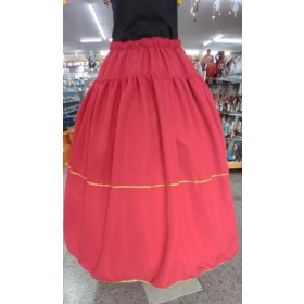 SAIA MICROFIBRA VERMELHA C/ ACABAMENTO DOURADO - UND