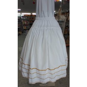 SAIA TRICOLINE C/ACABAMENTO DOURADO - UND